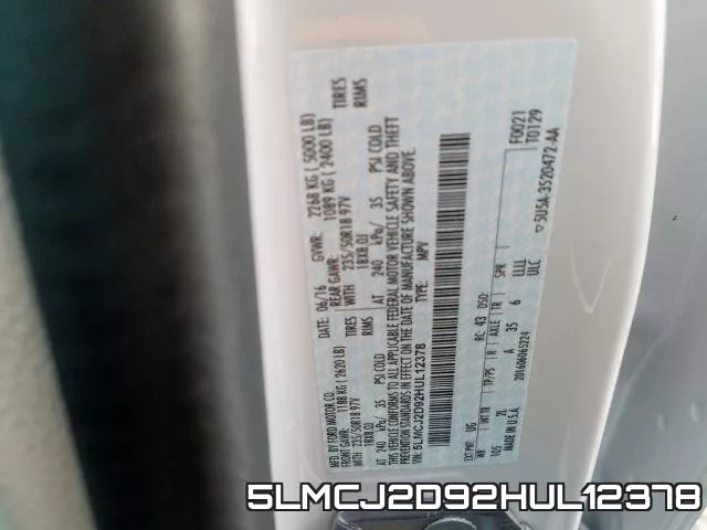 5LMCJ2D92HUL12378 фото 2