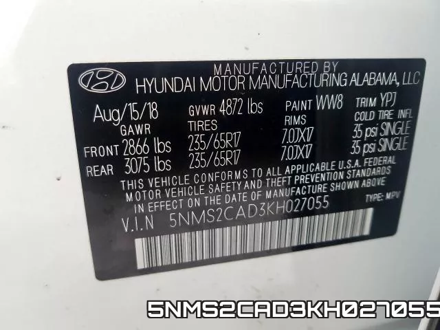 5NMS2CAD3KH027055 фото 2
