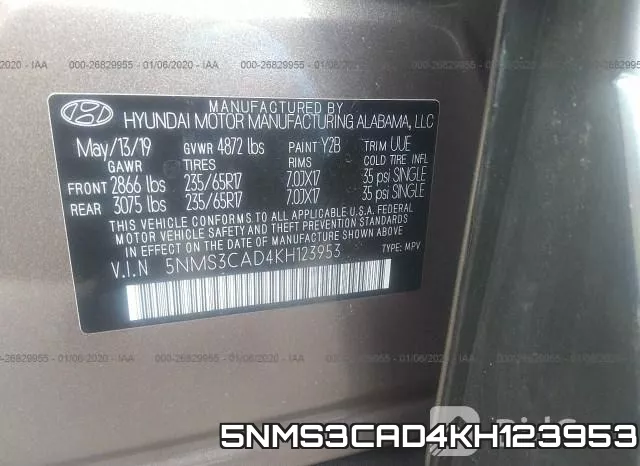 5NMS3CAD4KH123953 фото 10