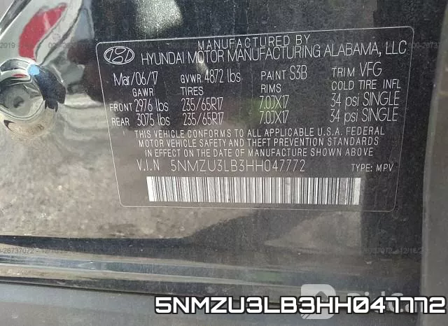 5NMZU3LB3HH047772 фото 10