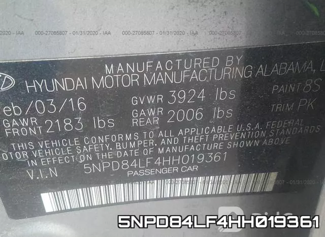 5NPD84LF4HH019361 фото 10