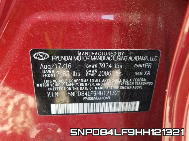 5NPD84LF9HH121321 фото 2