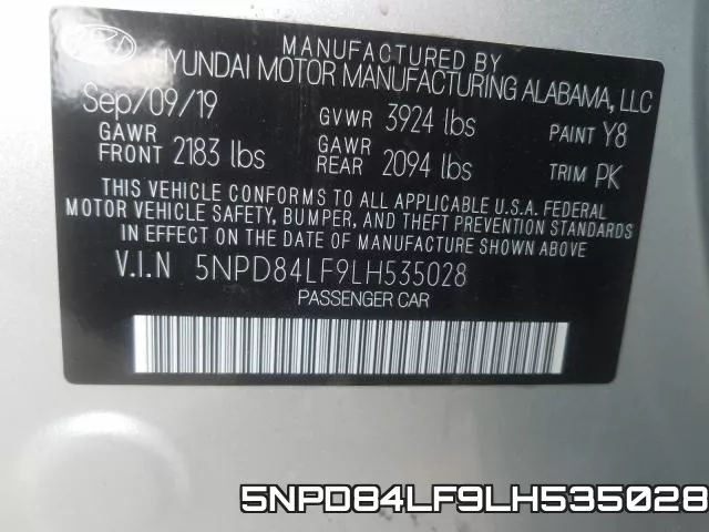 5NPD84LF9LH535028 фото 2