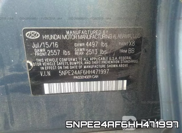 5NPE24AF6HH471997 фото 10