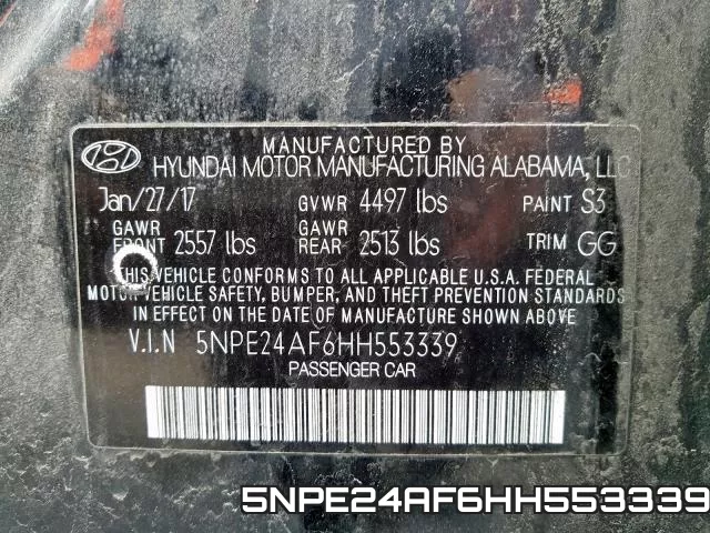 5NPE24AF6HH553339 фото 2