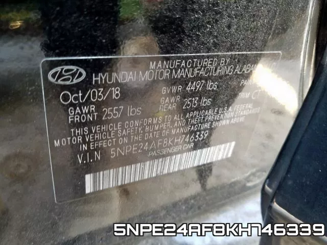 5NPE24AF8KH746339 фото 2