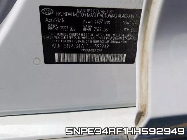 5NPE34AF1HH592949 фото 2