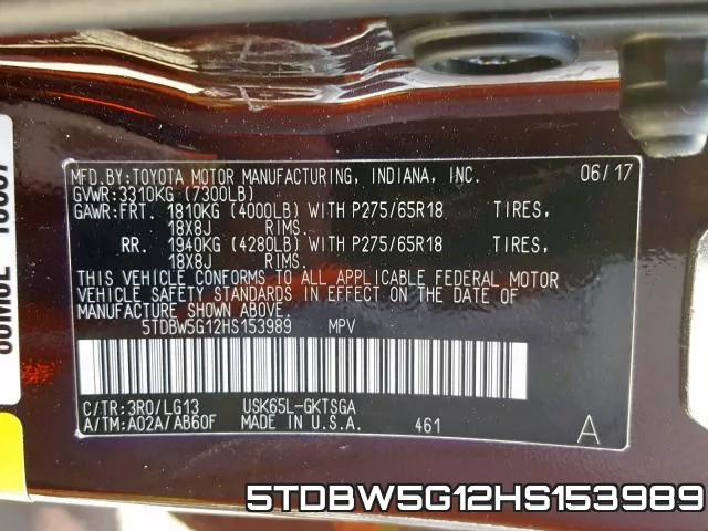 5TDBW5G12HS153989 фото 2