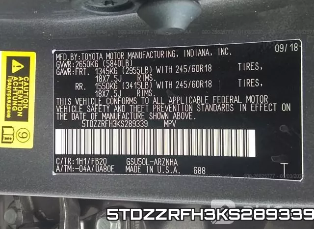5TDZZRFH3KS289339 фото 10