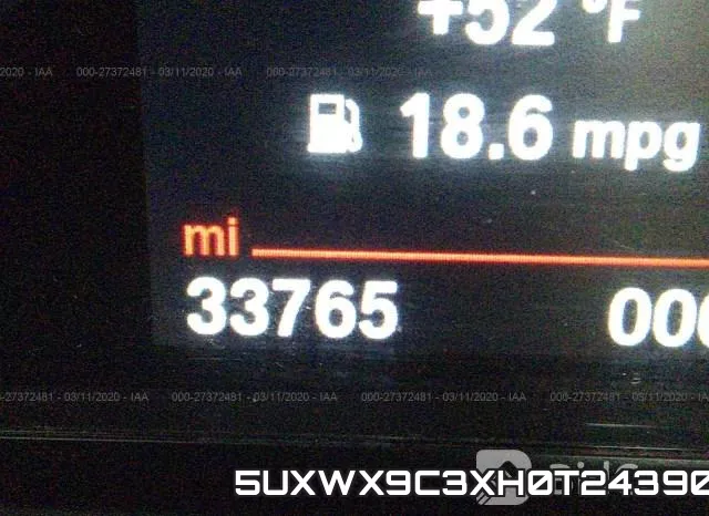 5UXWX9C3XH0T24390 фото 8