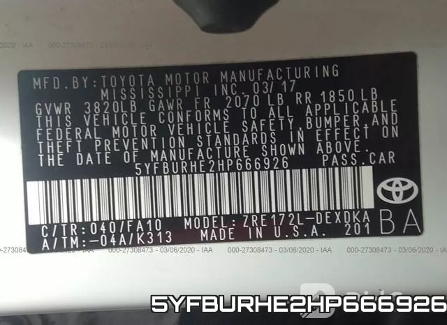 5YFBURHE2HP666926 фото 10