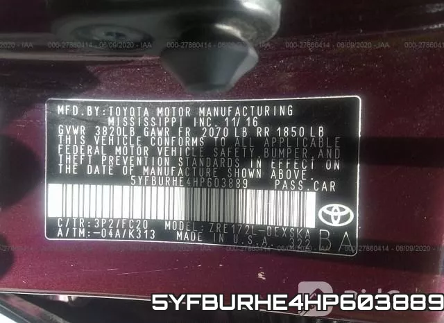 5YFBURHE4HP603889 фото 10