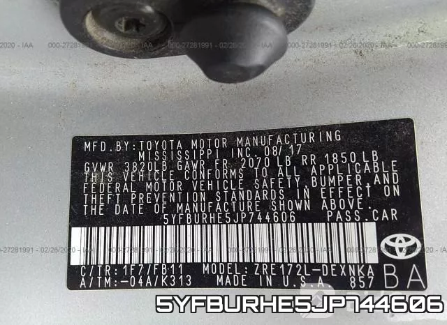 5YFBURHE5JP744606 фото 10