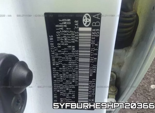 5YFBURHE9HP720366 фото 10