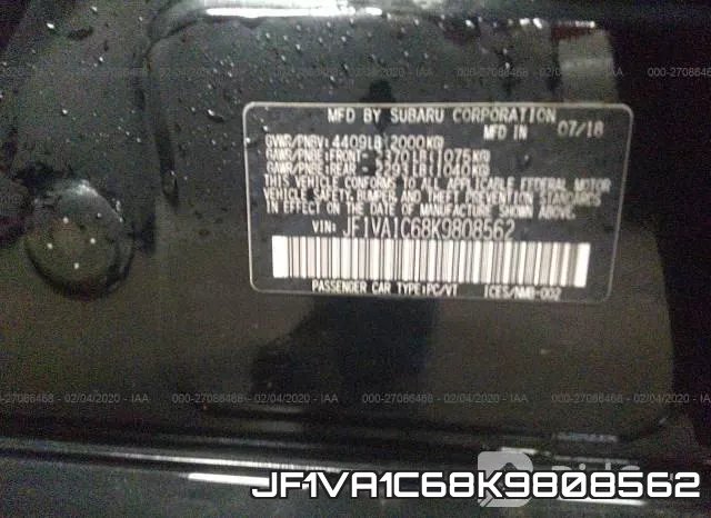 JF1VA1C68K9808562 фото 10