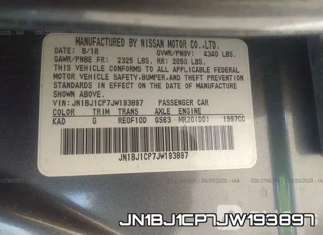 JN1BJ1CP7JW193897 фото 10