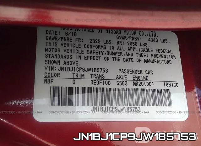 JN1BJ1CP9JW185753 фото 10