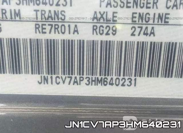 JN1CV7AP3HM640231 фото 10