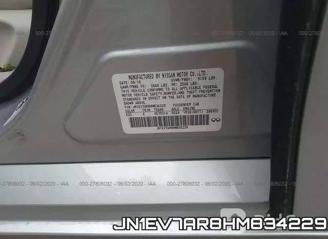 JN1EV7AR8HM834229 фото 10
