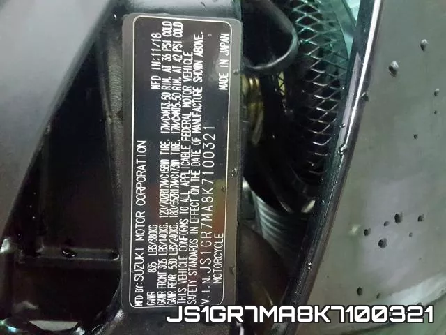 JS1GR7MA8K7100321 фото 2