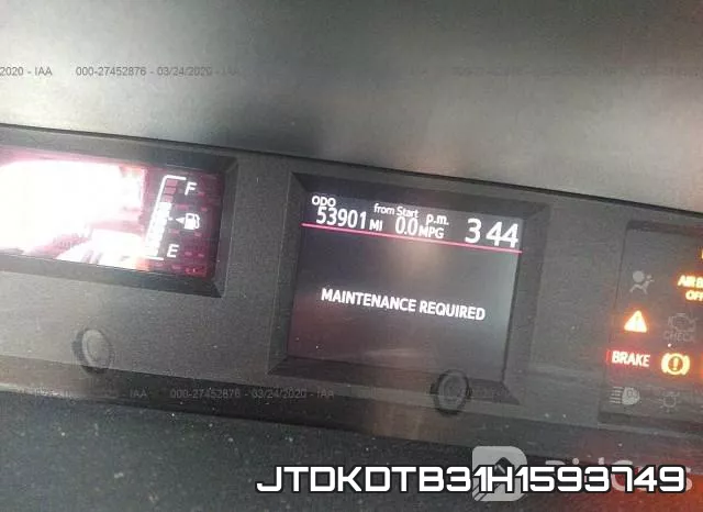 JTDKDTB31H1593749 фото 8