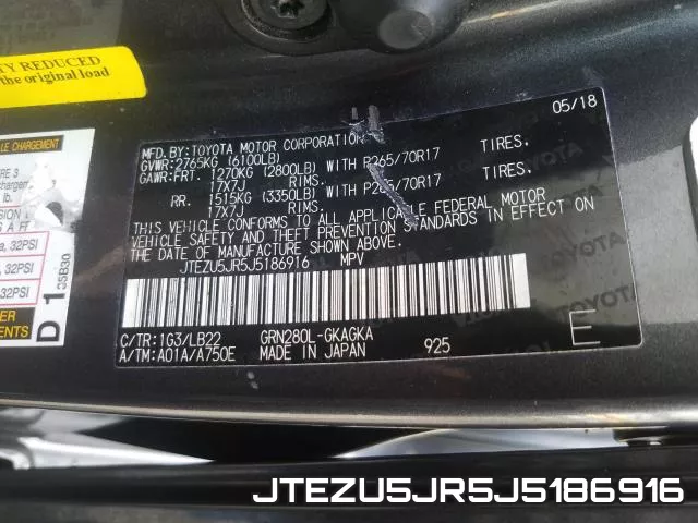 JTEZU5JR5J5186916 фото 2