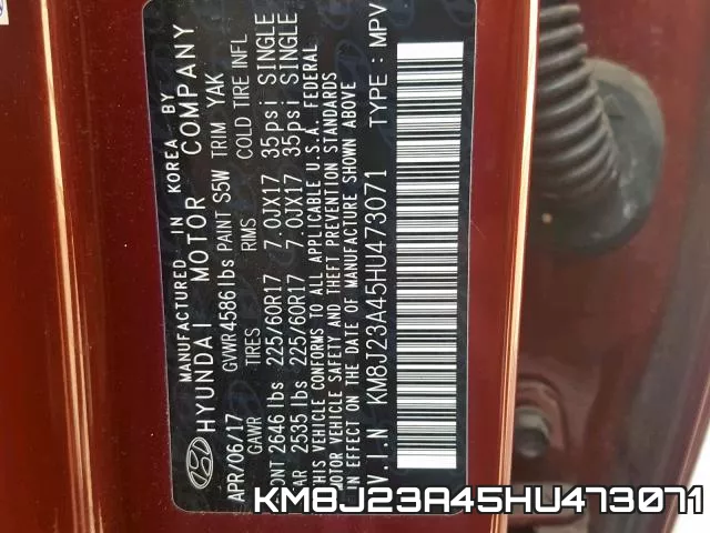 KM8J23A45HU473071 фото 2
