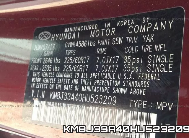 KM8J33A40HU523209 фото 10