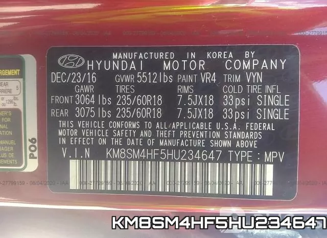 KM8SM4HF5HU234647 фото 10