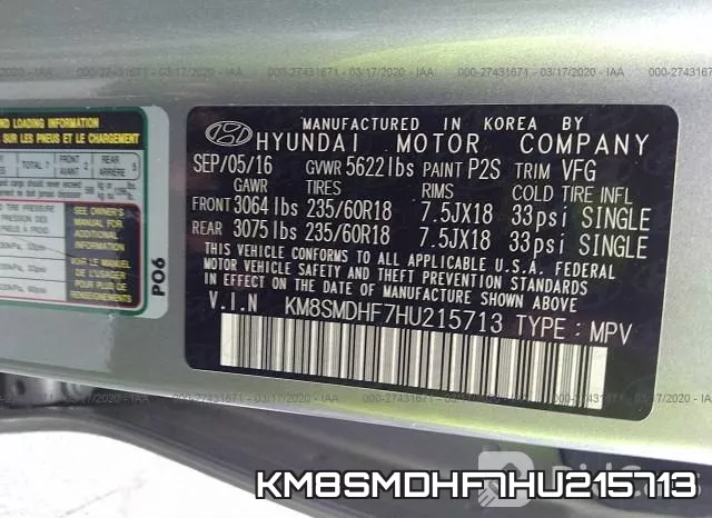 KM8SMDHF7HU215713 фото 10
