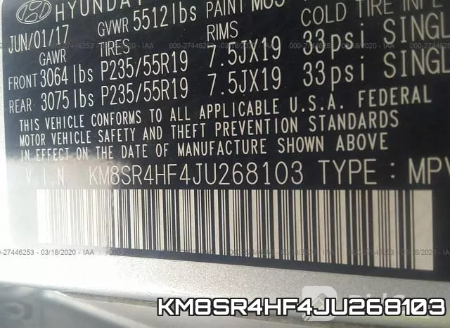 KM8SR4HF4JU268103 фото 10
