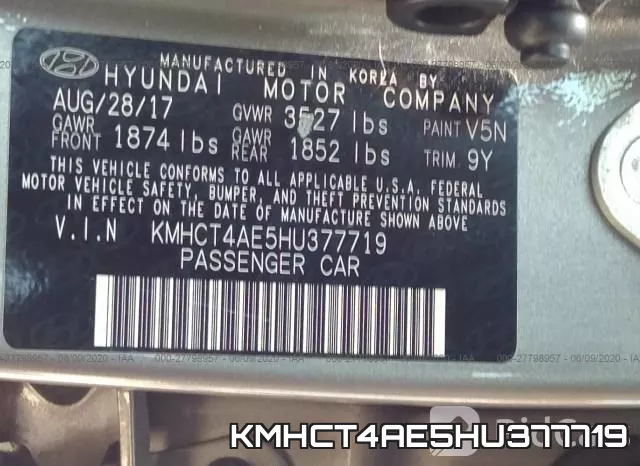 KMHCT4AE5HU377719 фото 10