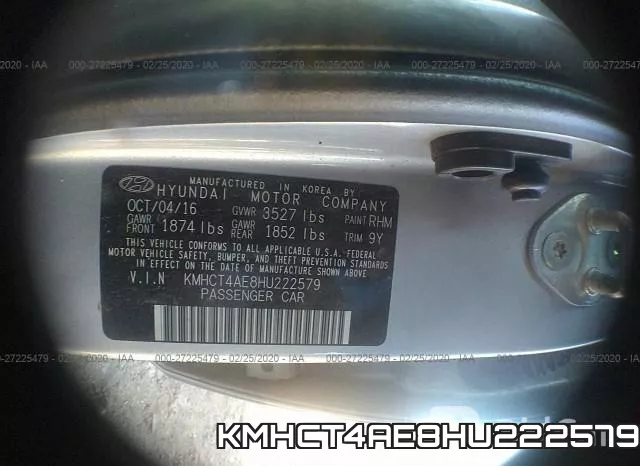 KMHCT4AE8HU222579 фото 10