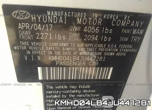 KMHD04LB4JU447281 фото 10