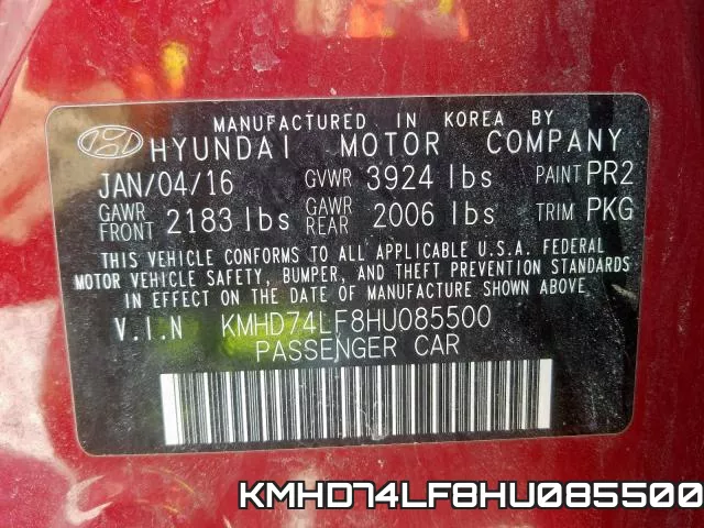 KMHD74LF8HU085500 фото 2