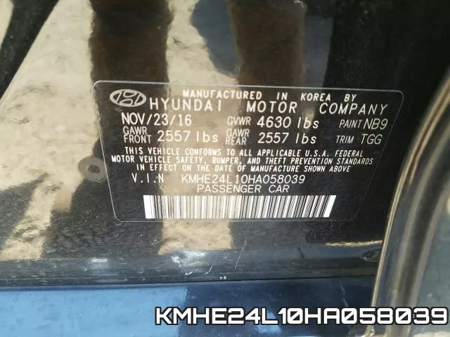 KMHE24L10HA058039 фото 2