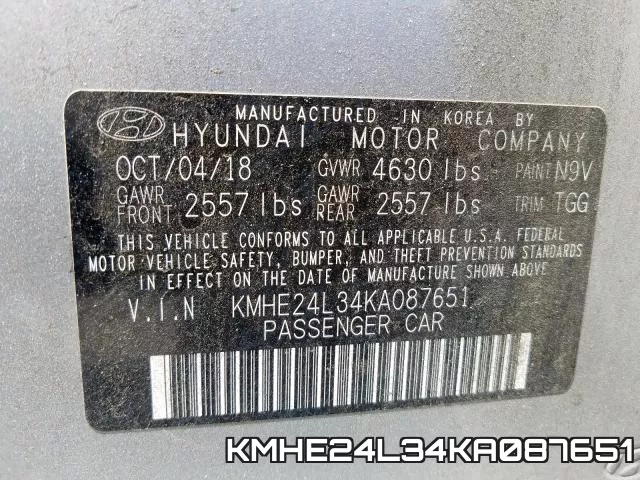 KMHE24L34KA087651 фото 2
