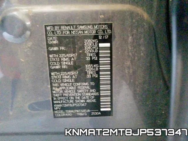 KNMAT2MT8JP537347 фото 2