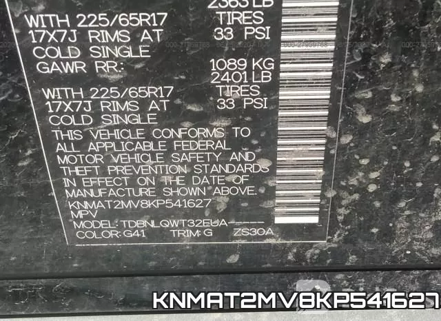 KNMAT2MV8KP541627 фото 10