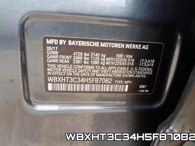 WBXHT3C34H5F87082 фото 2