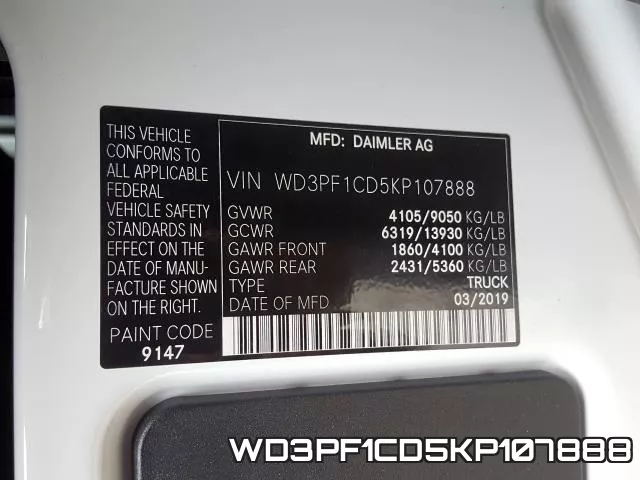 WD3PF1CD5KP107888 фото 2