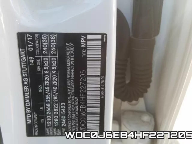 WDC0J6EB4HF227205 фото 2
