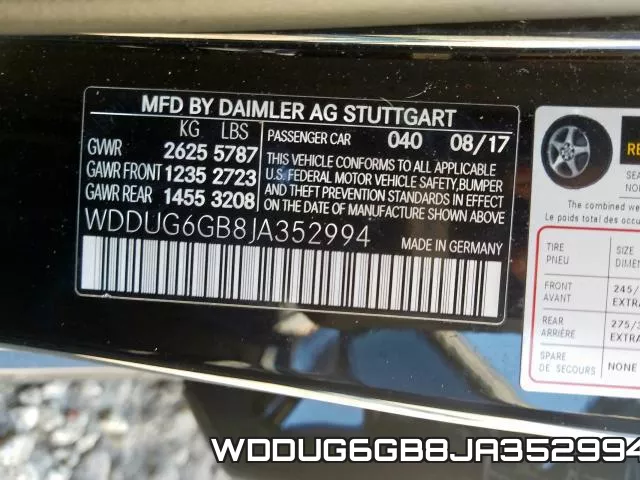 WDDUG6GB8JA352994 фото 2