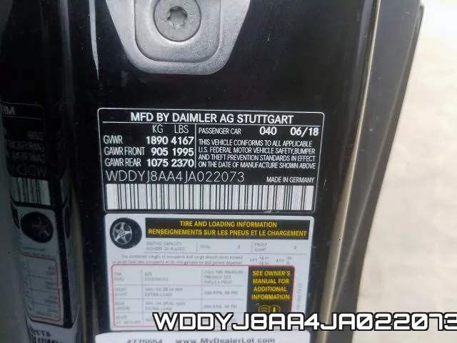 WDDYJ8AA4JA022073 фото 2