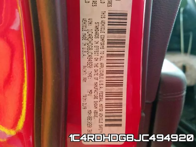 1C4RDHDG8JC494920 фото 2