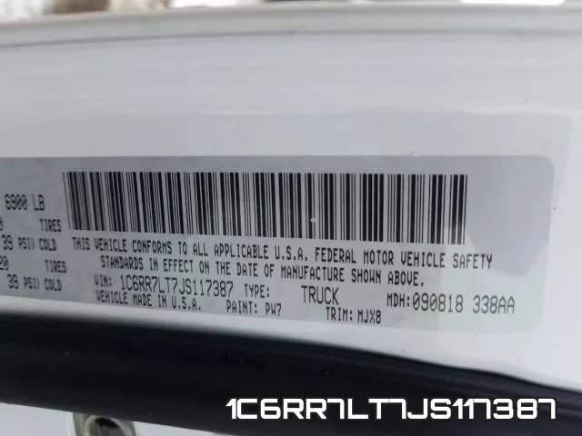 1C6RR7LT7JS117387 фото 2
