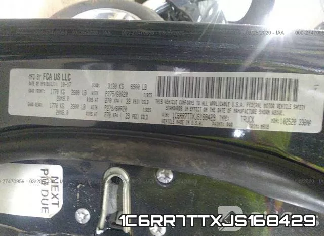 1C6RR7TTXJS168429 фото 10