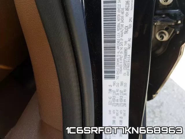 1C6SRFDT7KN668963 фото 2