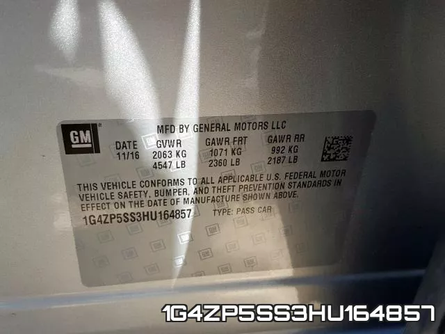 1G4ZP5SS3HU164857 фото 2