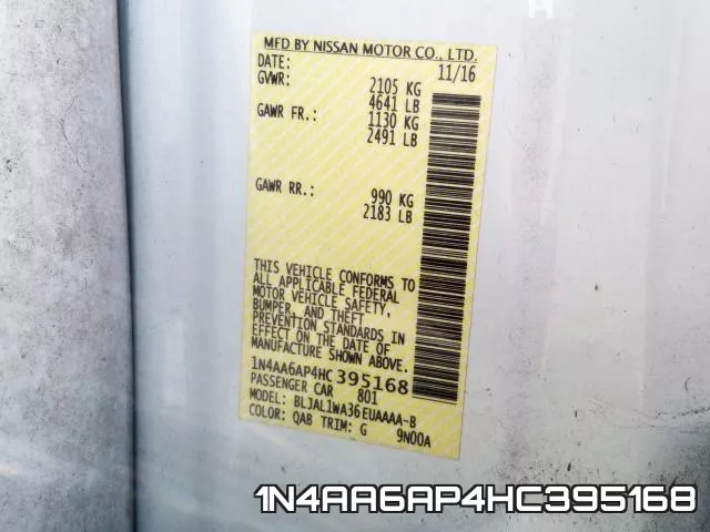 1N4AA6AP4HC395168 фото 2